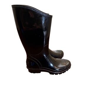 Columbia Womens Tall Waterproof Rubber Rain Boots Black USA Made Size 7 Outdoor